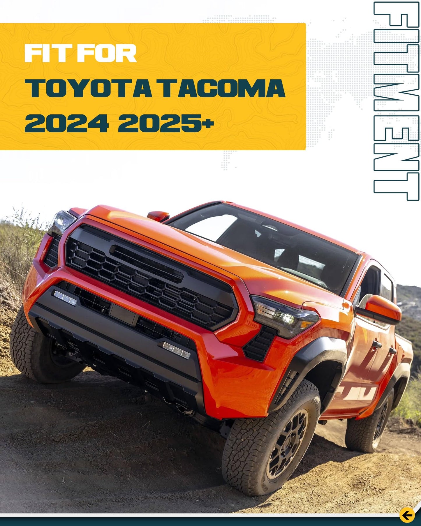 Trumgeta Rear Bumper End Caps - 2024-2026 Toyota Tacoma Black