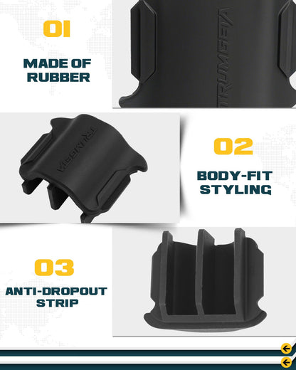 Trumgeta Rear Bumper End Caps - 2024-2026 Toyota Tacoma Black