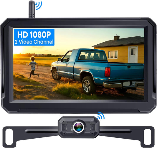 5 Inch 1080P HD Wireless Backup Camera For Trucks