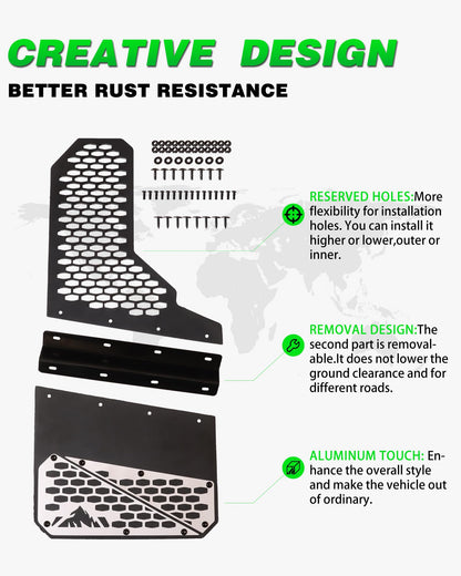 Trumgeta Universal Truck Mud Flaps Splash Guards - 2 Pack