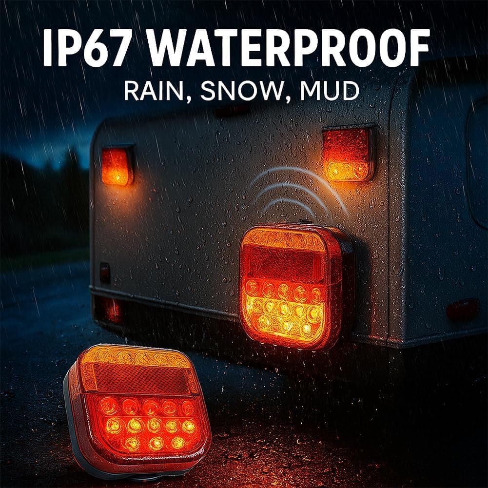 LED Wireless Trailer Lights Kit