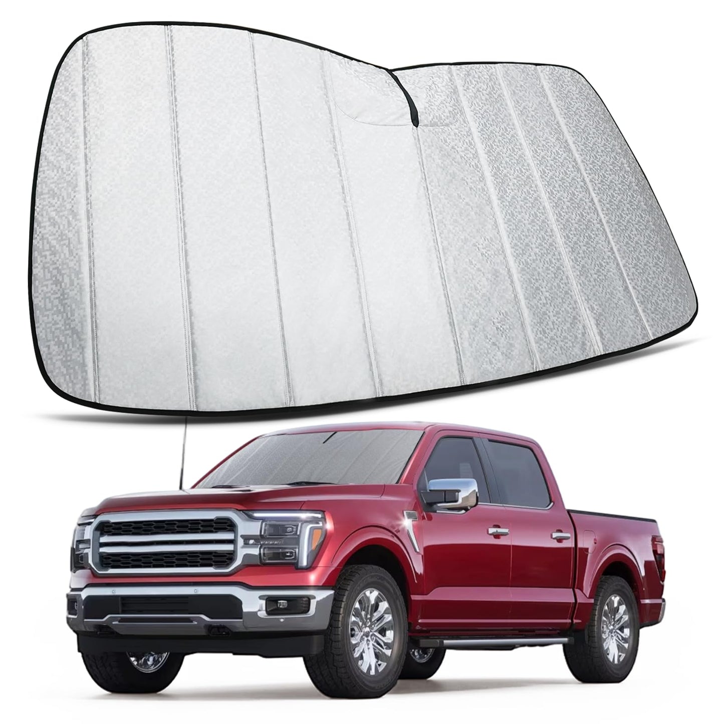 Trumgeta Windshield Sun Shade - Ford F-150 2021-2026 UV Blocking