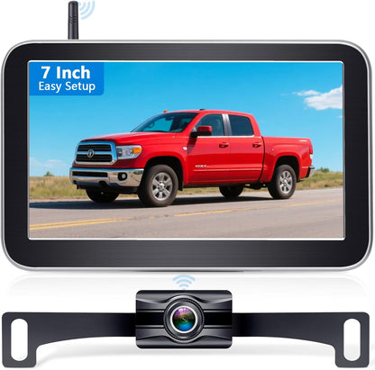﻿Wireless Backup Camera for Trucks - 7 Inch Monitor