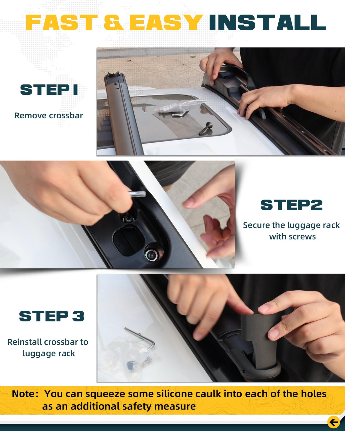 Trumgeta 260lb Aluminum Roof Rack - 2024-2026 Tacoma Double Cab