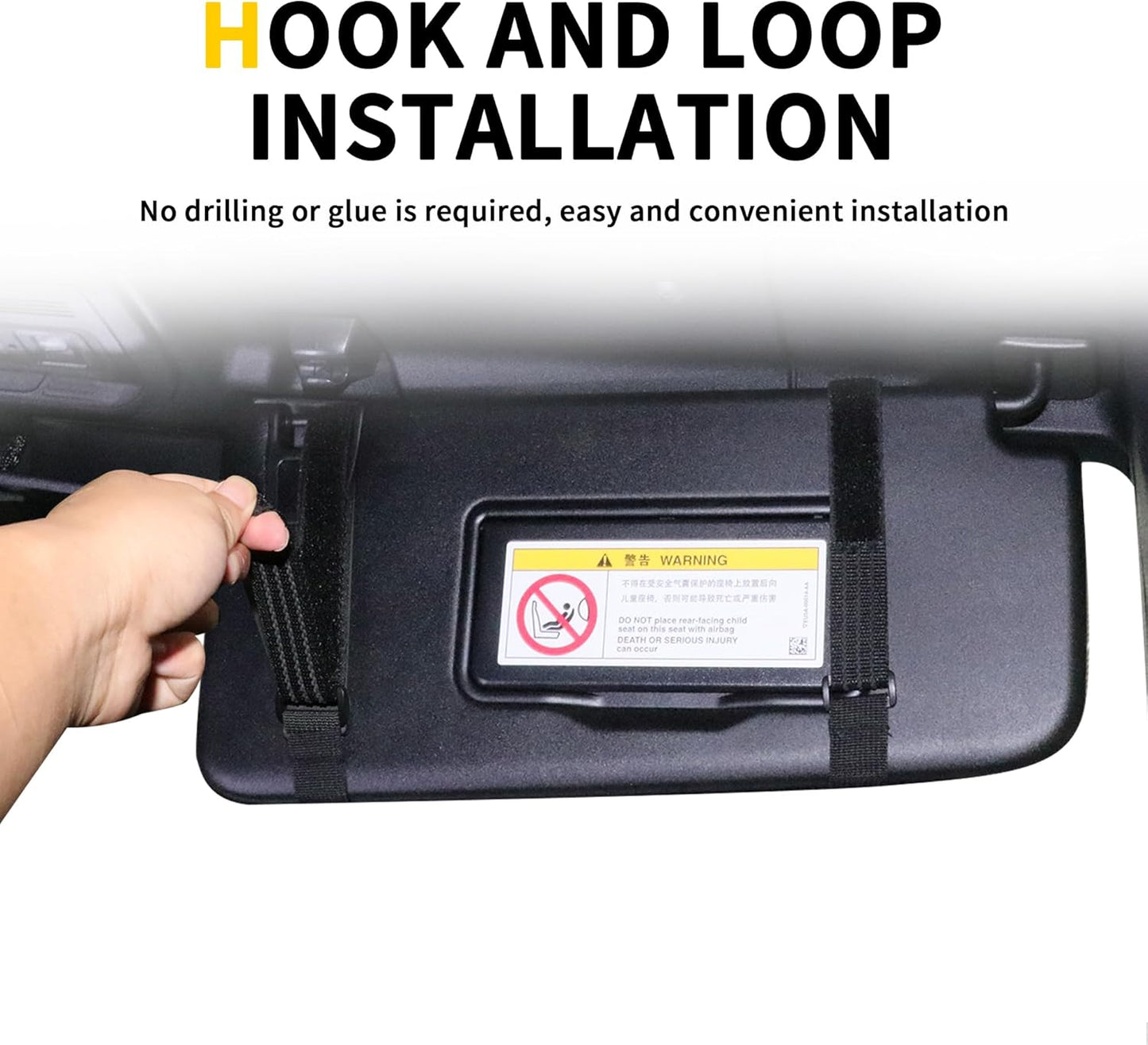 Tactical Sun Visor Organizer Visor Storage Compatible with 2021-2025 Ford Bronco 2/4 Door