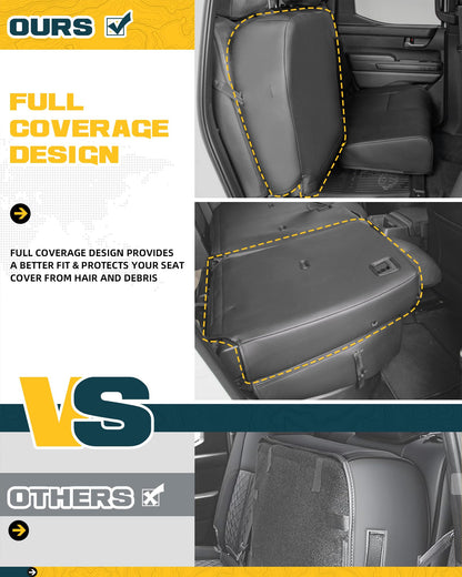 Trumgeta Leather Seat Covers - 2024-2026 Tacoma Full Set Black