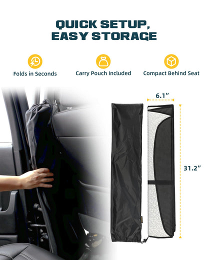 Trumgeta Windshield Sun Shade - Ford F-150 2021-2026 UV Blocking