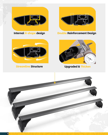 Trumgeta 330lb Roof Racks - Jeep Wrangler JK JL Gladiator 2007-2026