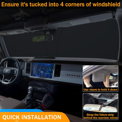 Foldable Windshield Sunshade