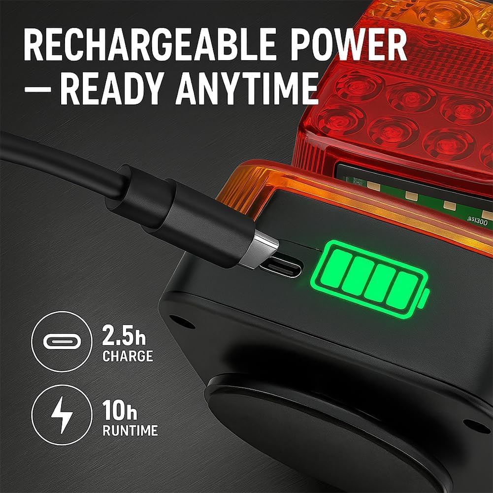 LED Wireless Trailer Lights Kit