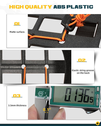 Trumgeta 7x13" Sun Visor MOLLE Panel - Universal Vehicle Organizer