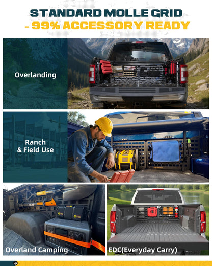 Trumgeta Side Bed MOLLE Panel - 2024-2026 Toyota Tacoma 5ft Bed