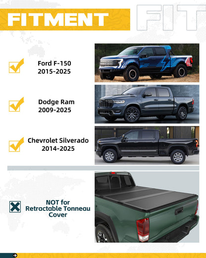 Trumgeta 800lb Truck Ladder Rack - F150 Ram 1500 Silverado