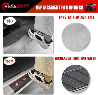 Door Edge Guards for Ford Bronco Accessories 2021-2025 4 Door, Bronco Door Sill Protectors