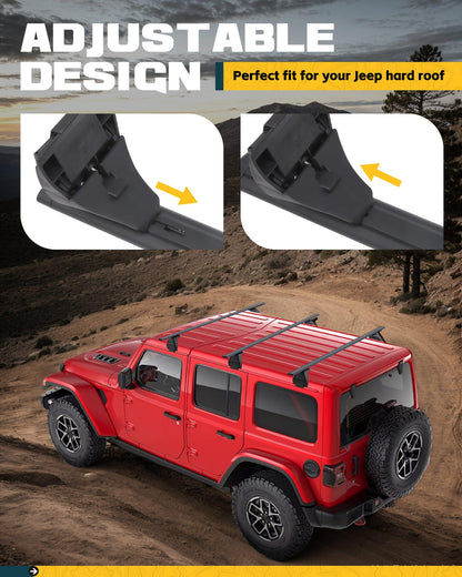 Trumgeta 330lb Roof Racks - Jeep Wrangler JK JL Gladiator 2007-2026