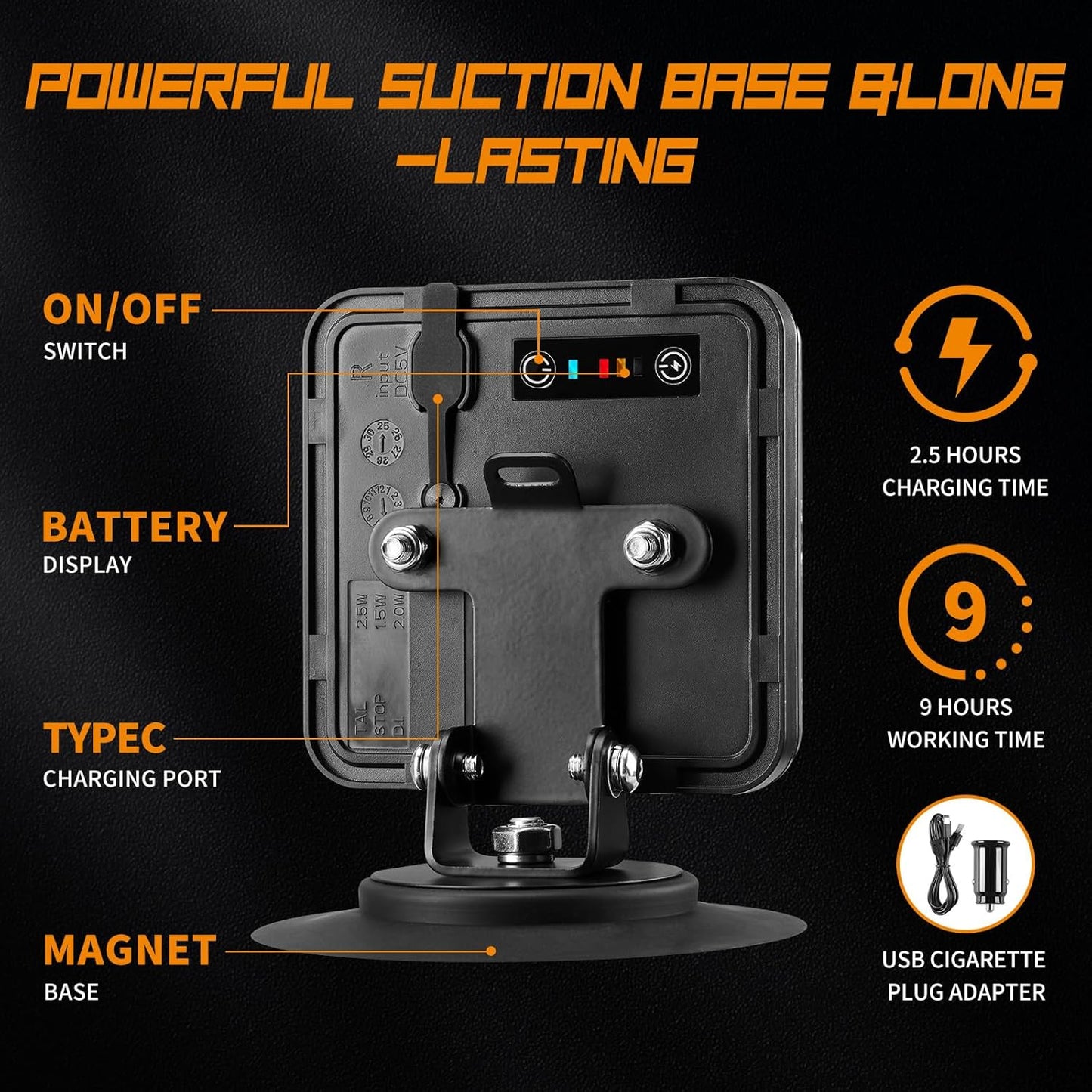 Wireless Trailer Lights Kit for Trucks, Boat, RV, Vehicle, Caravan