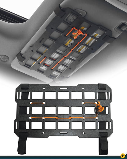 Trumgeta 7x13" Sun Visor MOLLE Panel - Universal Vehicle Organizer