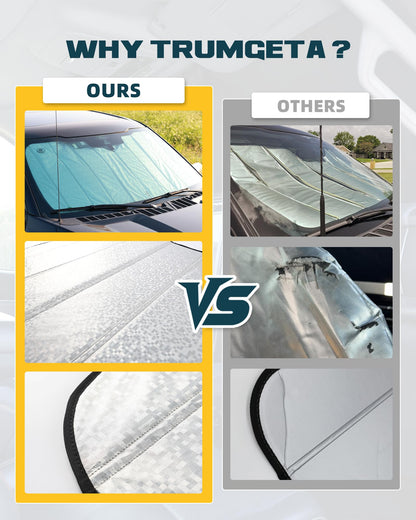 Trumgeta Windshield Sun Shade - Ford F-150 2021-2026 UV Blocking