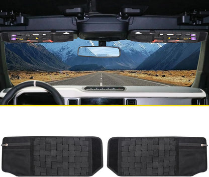 Tactical Sun Visor Organizer Visor Storage Compatible with 2021-2025 Ford Bronco 2/4 Door