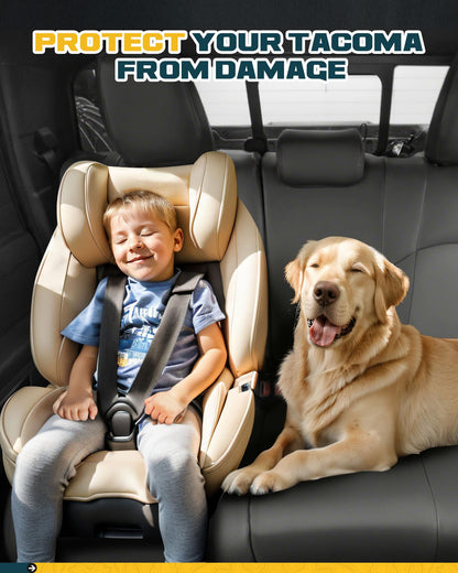 Trumgeta Leather Seat Covers - 2024-2026 Tacoma Full Set Black